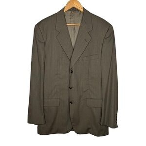 Corneliani 100% wool men’s 3 button gray tailored blazer